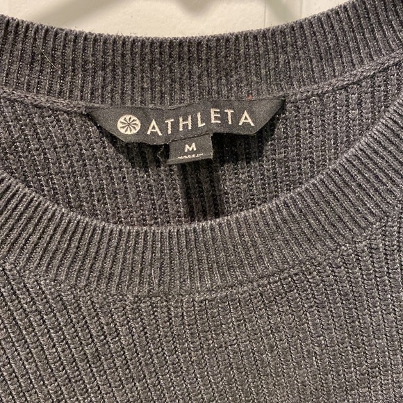 Athleta Silk and Tencel Blend Asymmetrical Hem Sweater - Picture 3 of 12